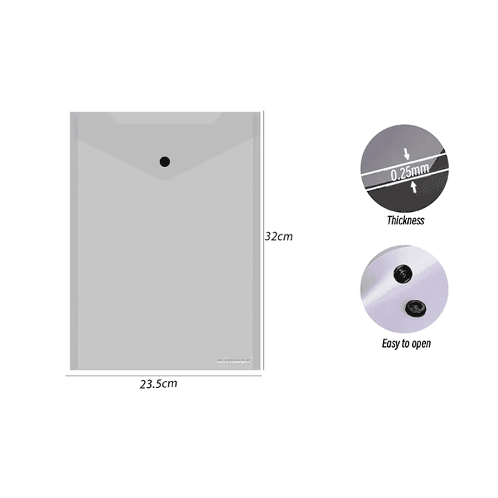 Carpeta Cboton A4 Gris 1