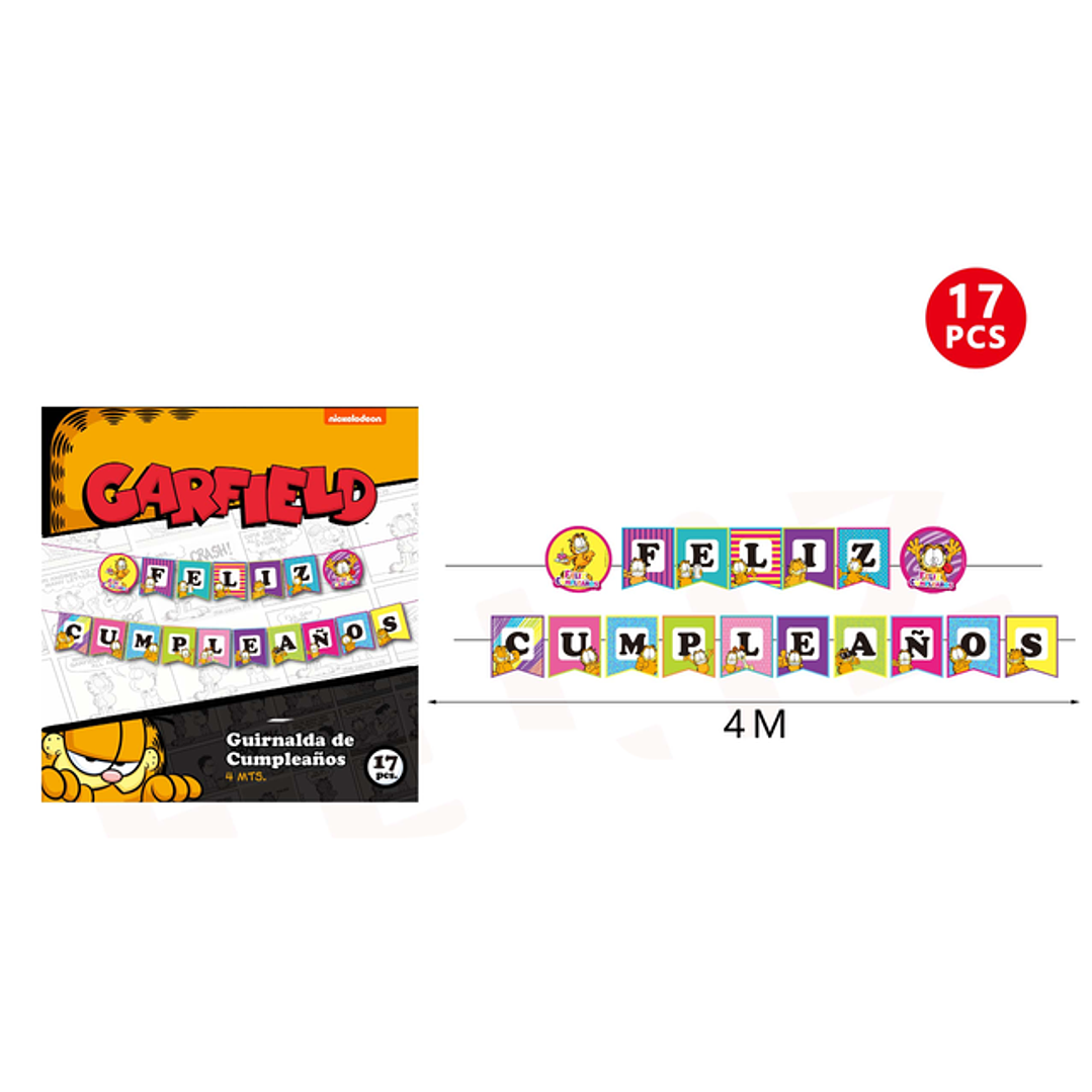 Guirnalda de Cumpleaños Garfield 4M 17pcs 1