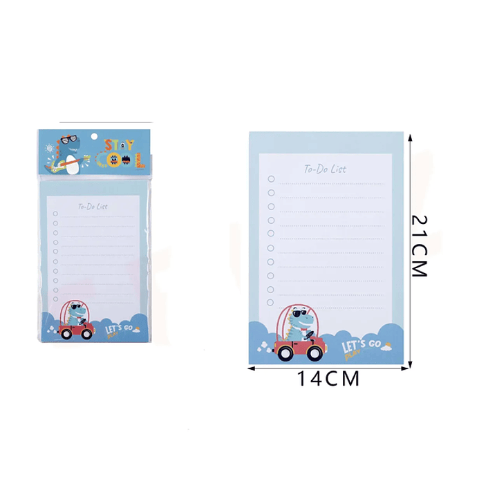 Notas Adhesivas Dinosaurio To do 21*14cm 1