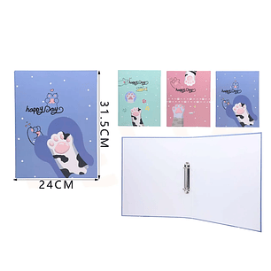 Carpeta Con Anillas Gatitos A4