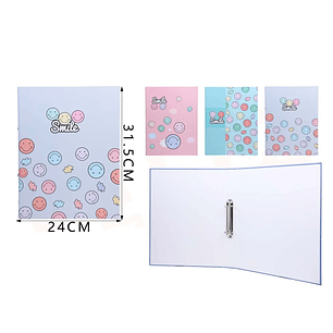 Carpeta Con Anillas Smile A4