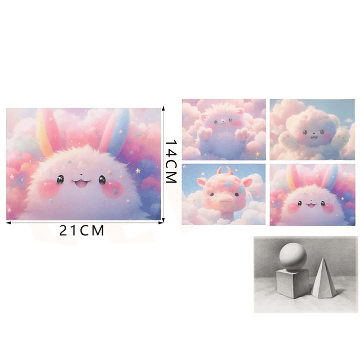 Block de Dibujo Cute 16Hjs 14*21cm 1