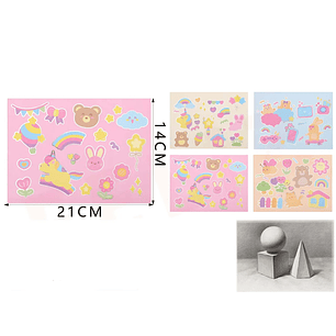 Block de Dibujo Osos 16Hojas 14x21cm