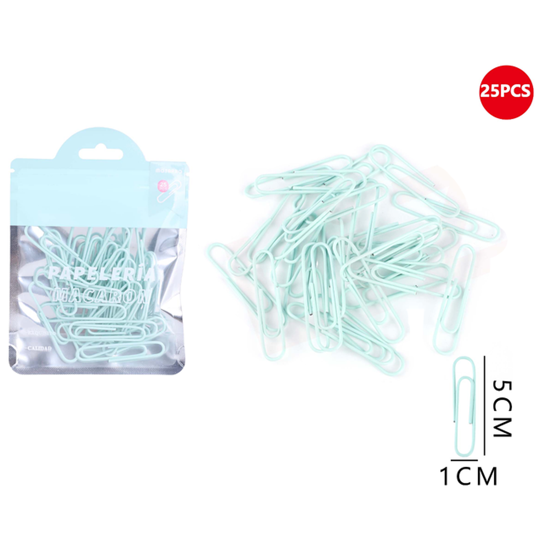 Clips de Papel Celeste 50mm 25pcs 1