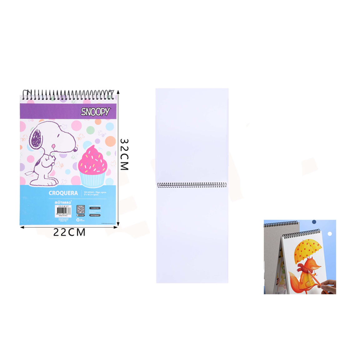 Croquera de Dibujo Snoopy Cake 22*32cm 1