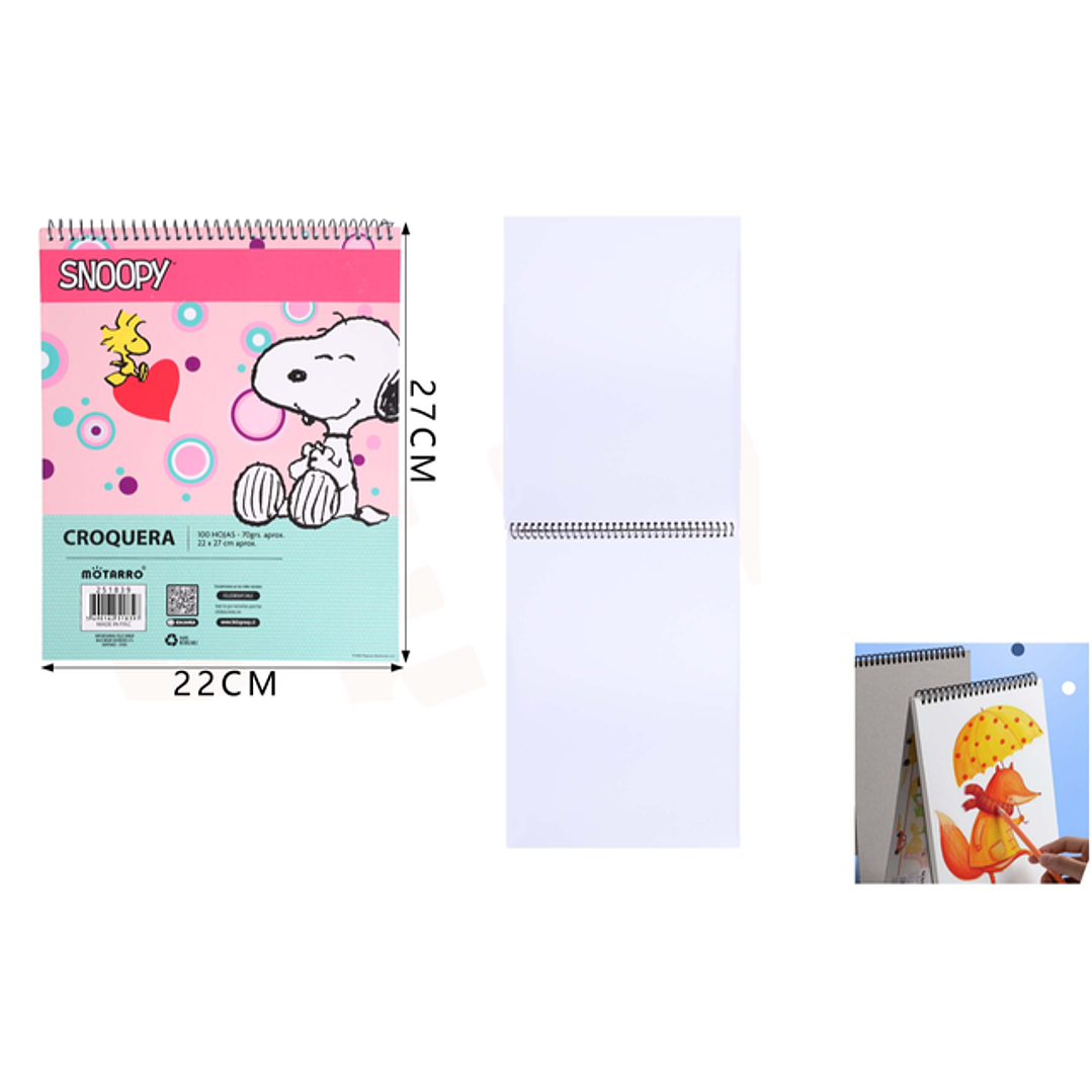 Croquera de Dibujo Snoopy Corazón 22*27cm 1