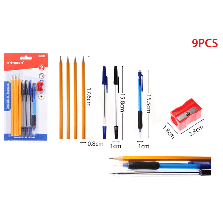 Pack Escolar 9Pcs 1
