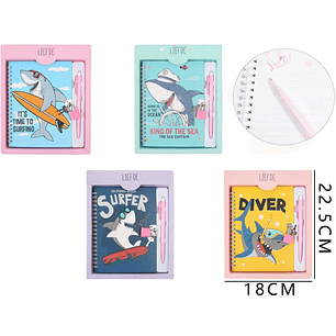 Diario De Vida Tiburon 22518Cm