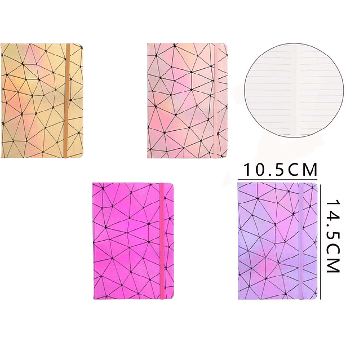Libreta patrón degrade 14.5*10.5cm A6 1