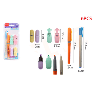 Set De Destacadores 6Pcs