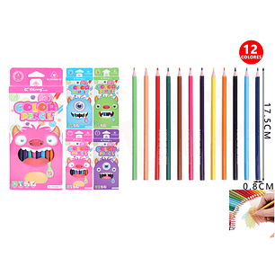 Lápices de Colores Monstruo 12pcs