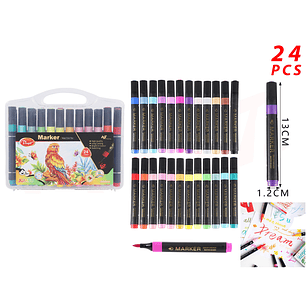 Plumones de Color 13cm 24pcs