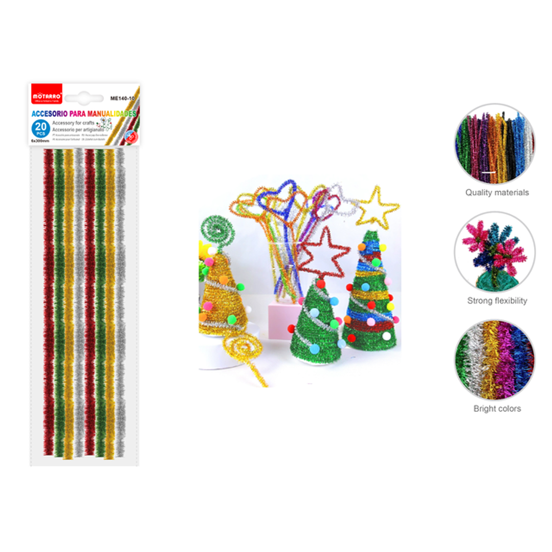 Limpiapipa Multicolor 0.6x30Cm 20pcs 1