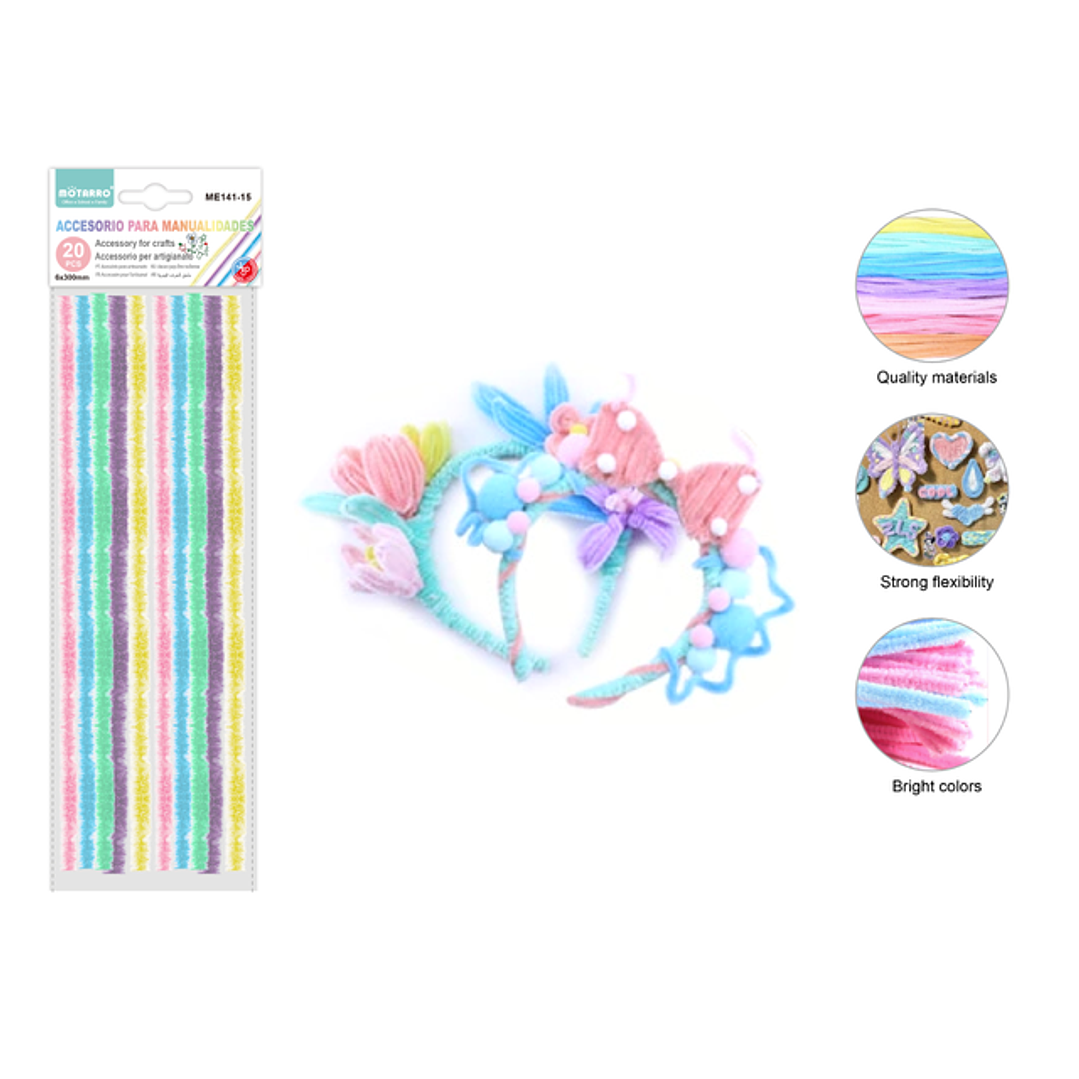 Limpiapipas Color Pastel 20pcs 1