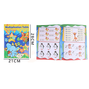 Libro Educativo Tablas De Multiplicar 2821Cm
