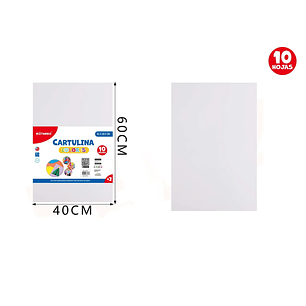 Cartulina Blanco 4060Cm 10Pcs