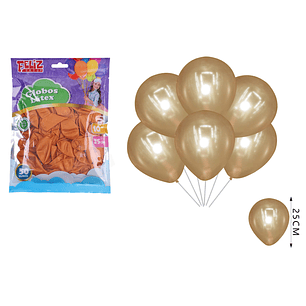 Globos Cobre 25cm 50pcs