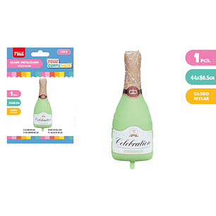 Globo Metalizado Verde Champagne 44cm