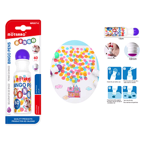 Marcador Punta Redonda Esponja Morado