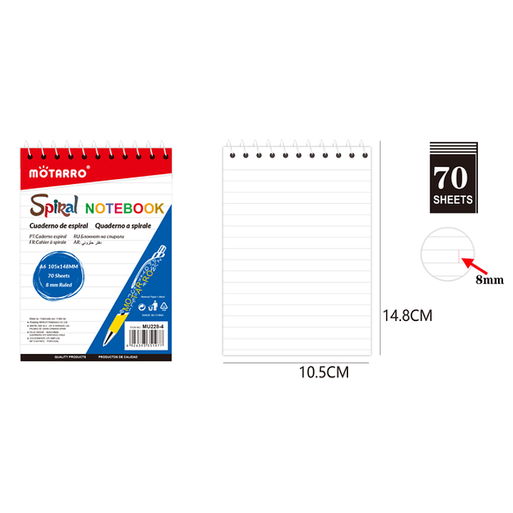 Block De Notas 70Hojas 1014 1