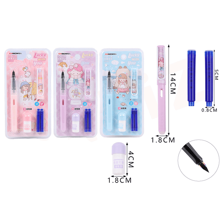 Pluma Borrable Girls 1814Cm 1