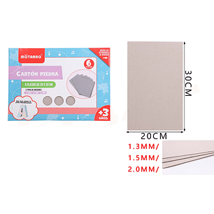 Carton Piedra 2030Cm 6Pcs
