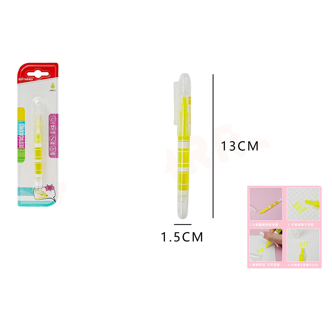 Destacador Flúor Amarillo 1