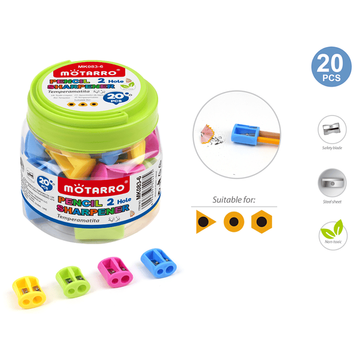 Sacapuntas en Balde 20pcs 1