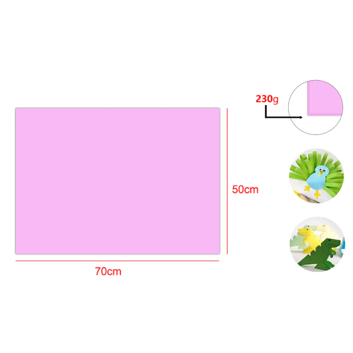 Cartulina Pastel Rosado 25pcs 50x70cm 1