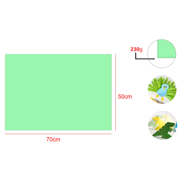 Cartulina Pastel Verde 25pcs 50x70cm 1