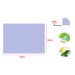 Cartulina Pastel Morado 25pcs 50x70cm