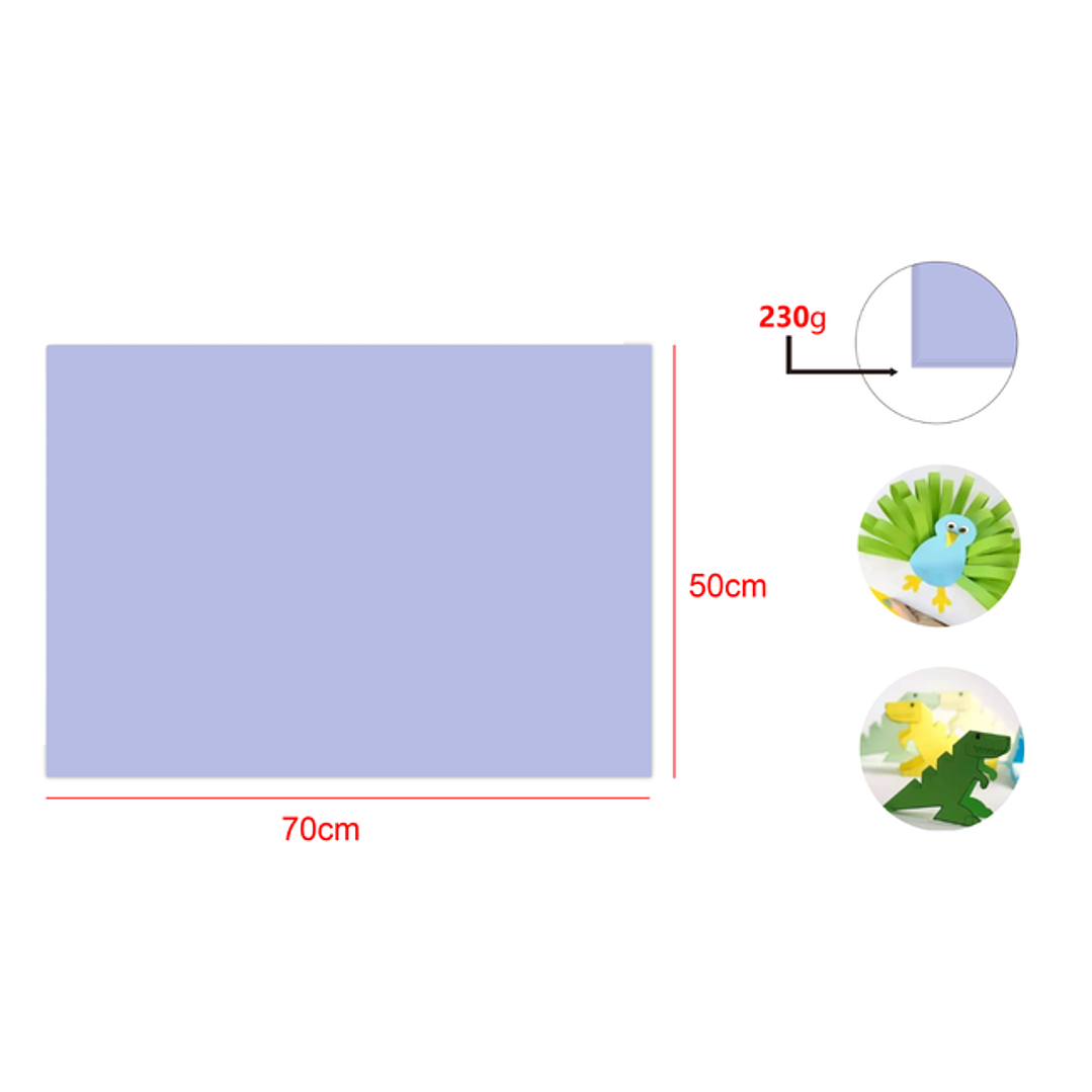 Cartulina Pastel Morado 25pcs 50x70cm 1