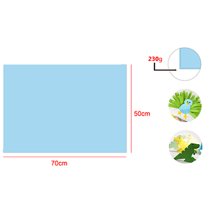 Cartulina Pastel Celeste 25pcs 50x70cm