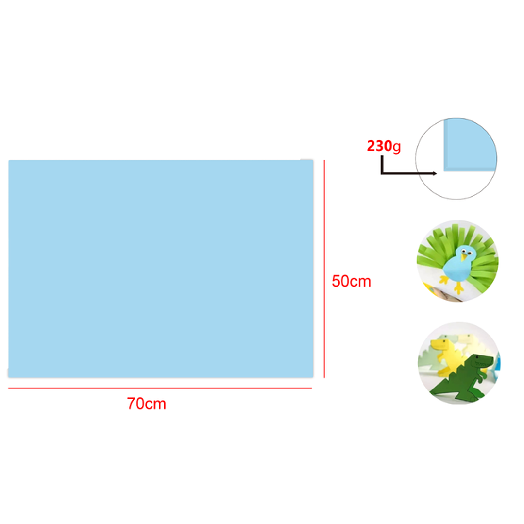 Cartulina Pastel Celeste 25pcs 50x70cm 1