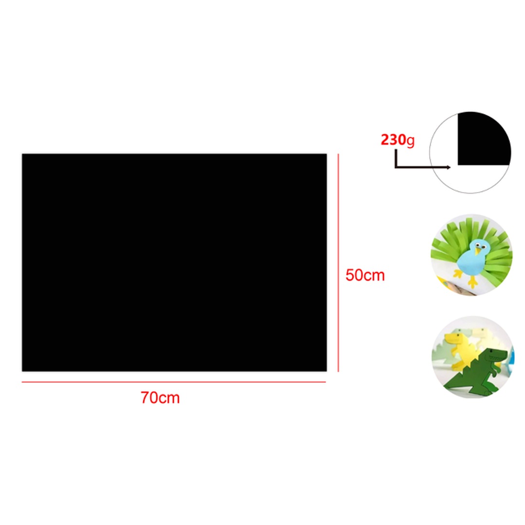 Cartulina Negro 25pcs 50x70cm 1