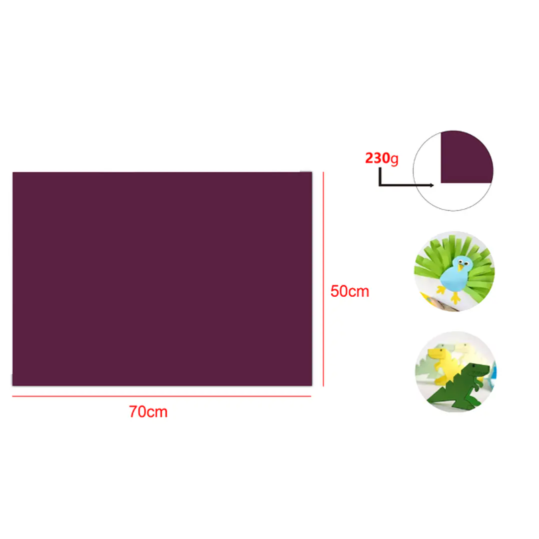 Cartulina Vino Tinto 25pcs 50x70cm 1