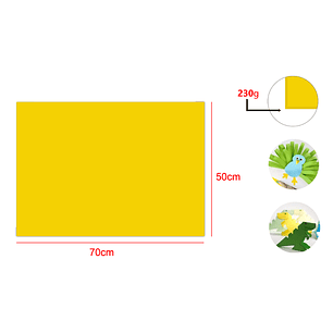 Cartulina Amarillo 25pcs 50x70cm
