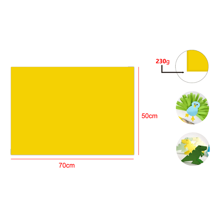 Cartulina Amarillo 25pcs 50x70cm 1