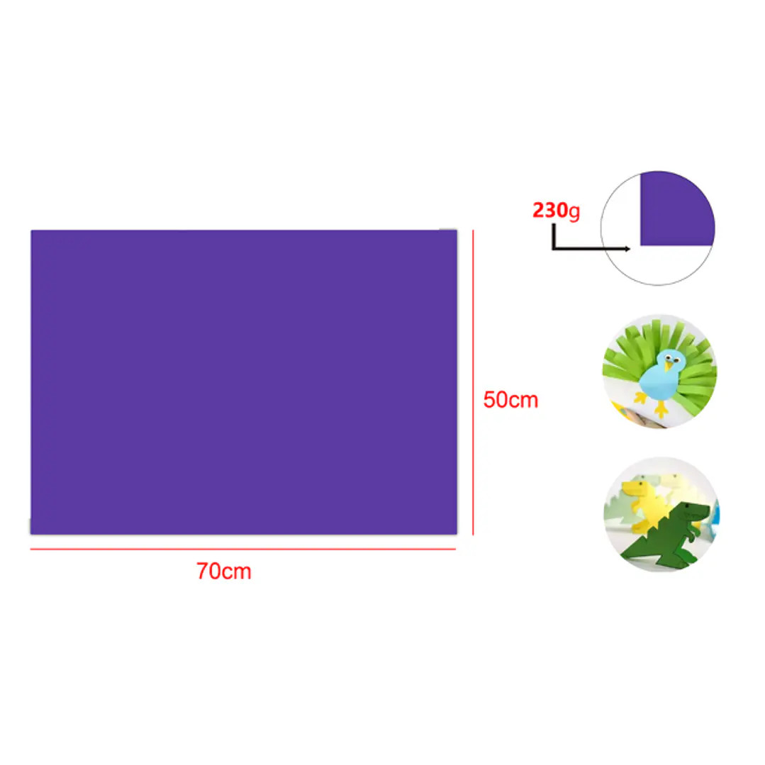 Cartulina Morado 25pcs 50x70cm 1