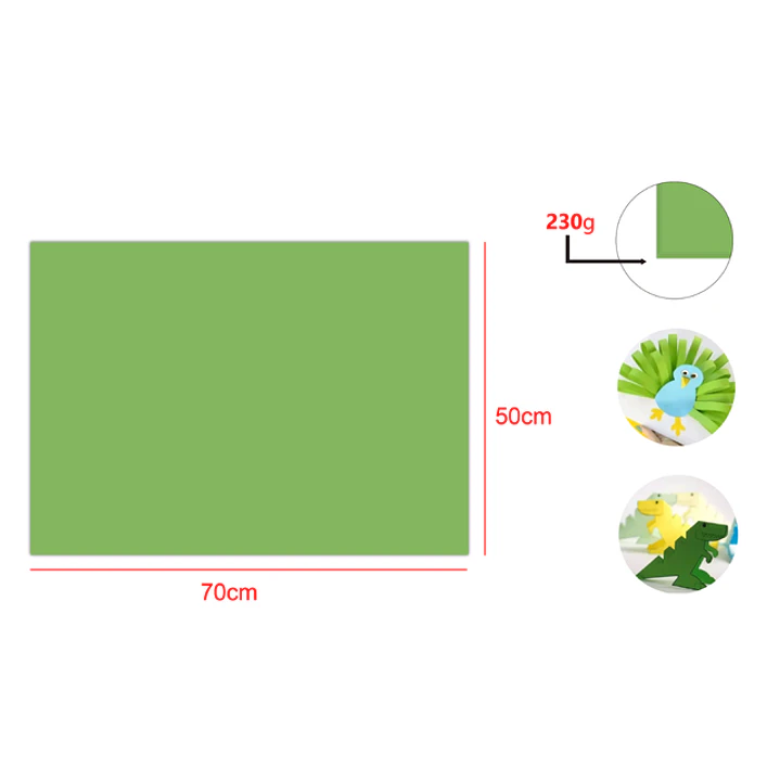 Cartulina Verde Claro 25pcs 50x70cm 1