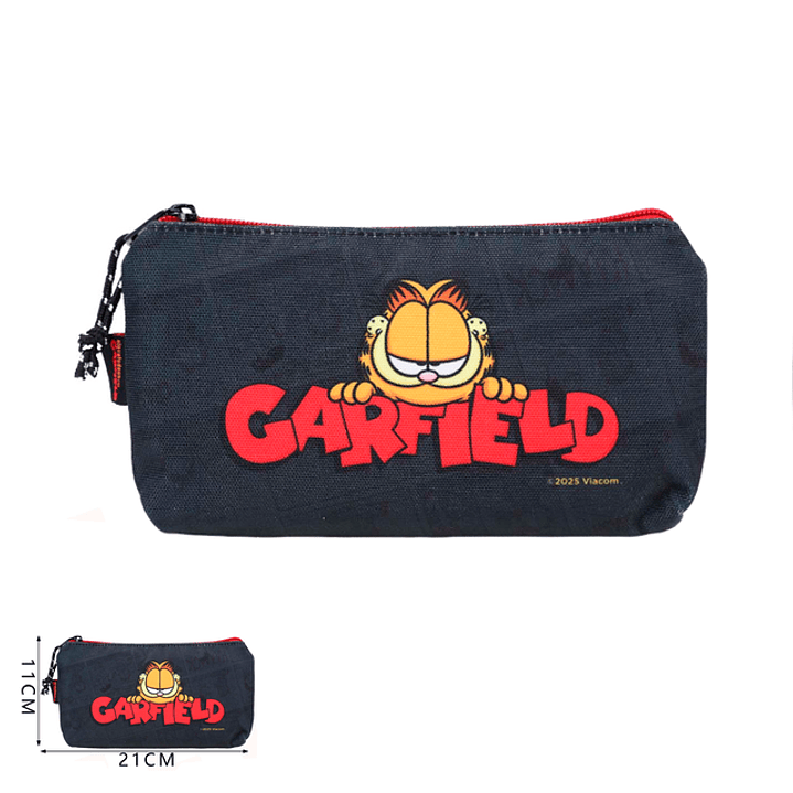 Estuche Negro Garfield 21x11cm 1