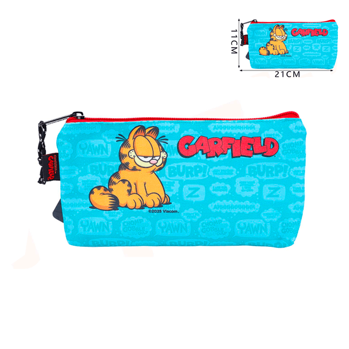 Estuche Celeste Garfield 11x21cm 1