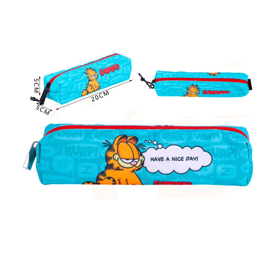 Estuche Celeste Garfield 20X5Cm 1