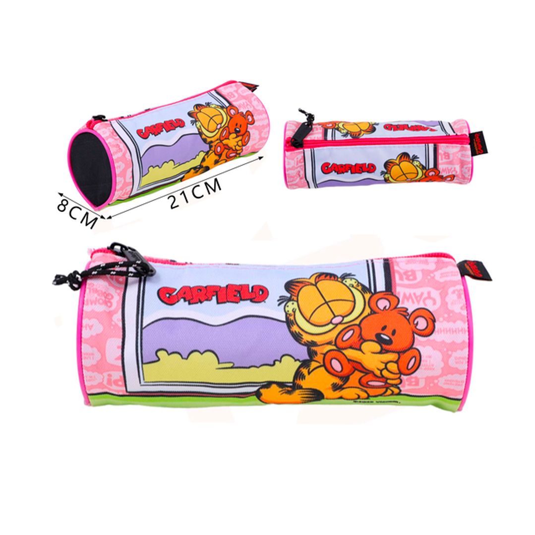 Estuche Rosado Garfield 21x8cm 1