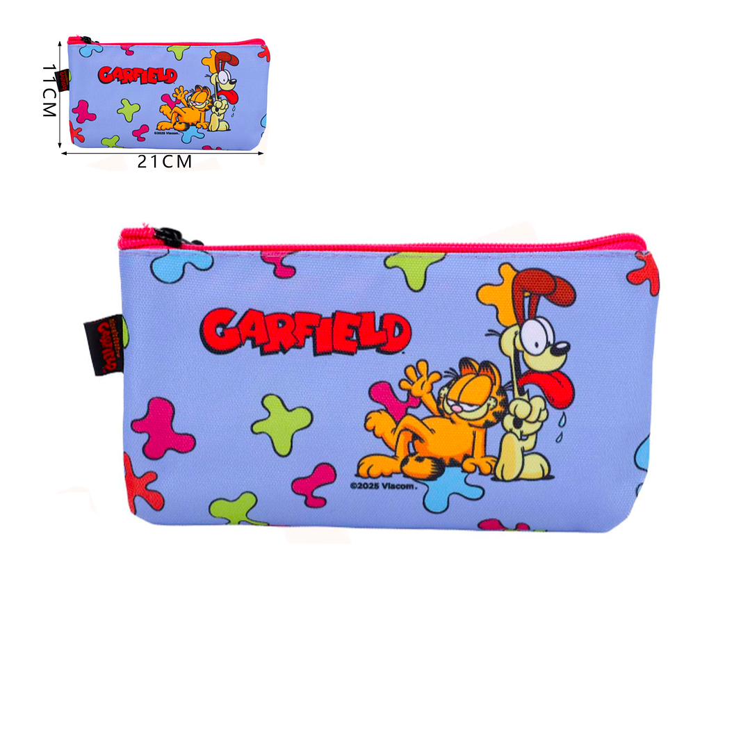Estuche Morado Garfield 21x11cm 1