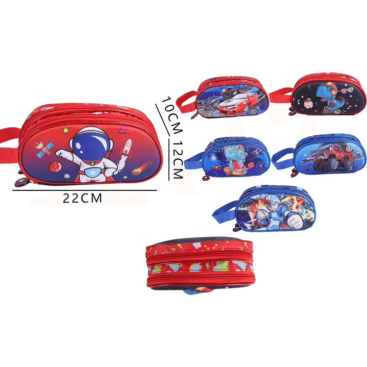 Estuche con cierre Niño 22*12*10cm 1