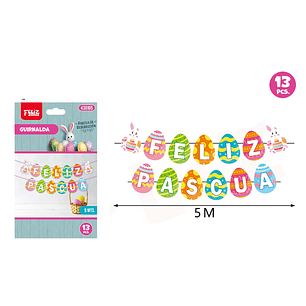 Guirnalda Frase de Pascua 5M 13pcs