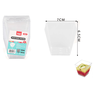 Vasos para Postre Trasparente 175ML 10pcs