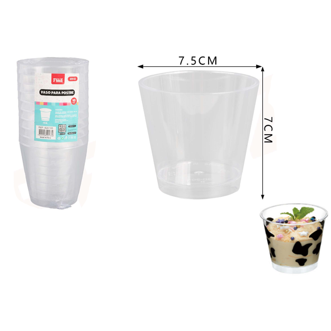 Vasos para Postre Trasparente 165ML 10pcs 1