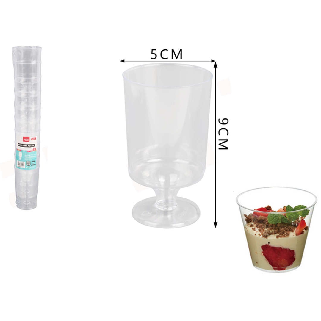 Vasos para Postre Trasparente 115ML 10pcs 1